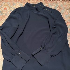 Ann Taylor High Neck Blouse